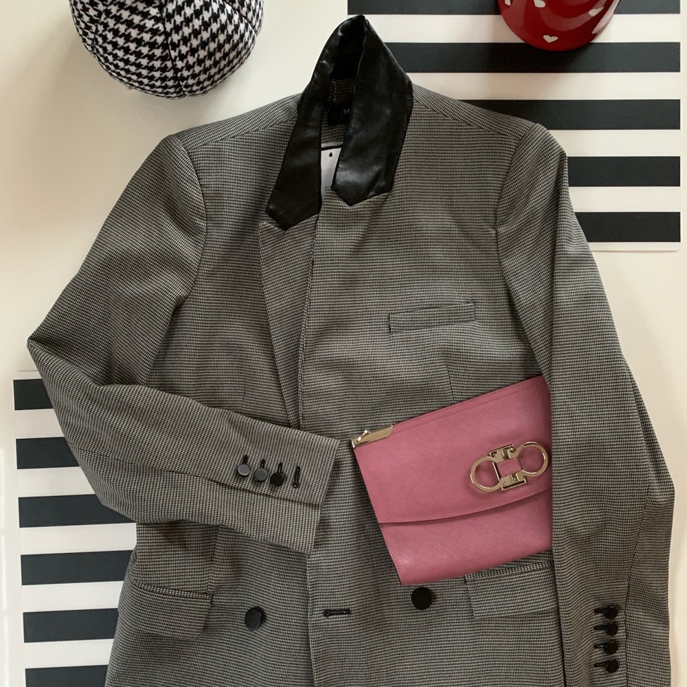 (New) Mango Herringbone Oversize Blazer